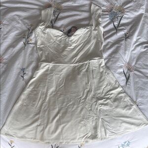 Oh Polly Jolie Sweetheart Neckline Mini Dress White Size 10